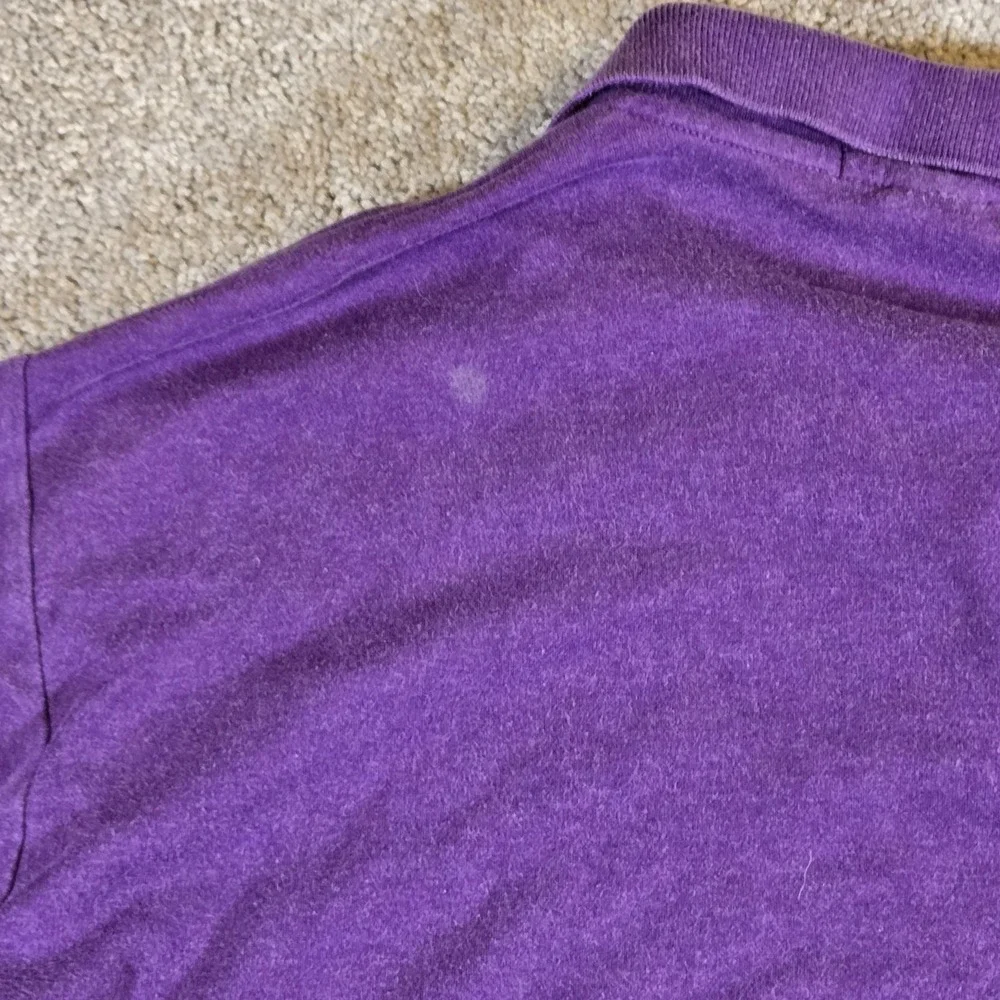 Polo Ralph Lauren Short Sleeve Polo Shirt Mens Large Purple Golf Polo Pony Logo